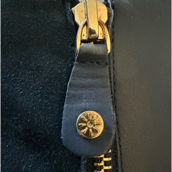 Isaac MixrahiLive! Blue Suede/Leather booties Sz 10 New without box - Picture 7 of 8